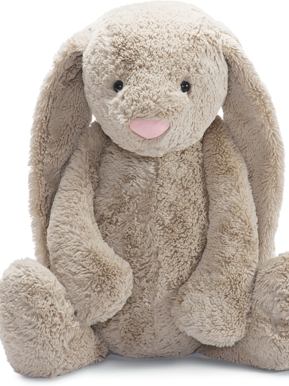 Jellycat Beige Bunny with Pink Nose